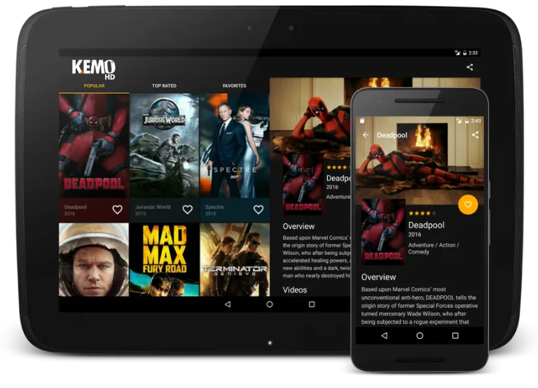 Kemo TV App Screen